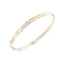 Armband Magic Wire Dame Spazio in Gelbgold Perla 05-B-GPB-01 - 05-B-GPB-01